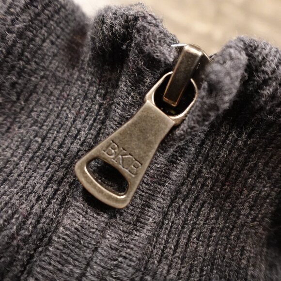 BKE Argyle Quarter Zip Sweater Men’s XL Gray Blue Classic Preppy Cotton BUCKLE - Picture 2 of 11